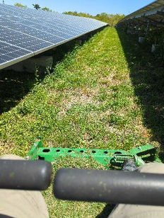 Solar Panels with Green Landscaping