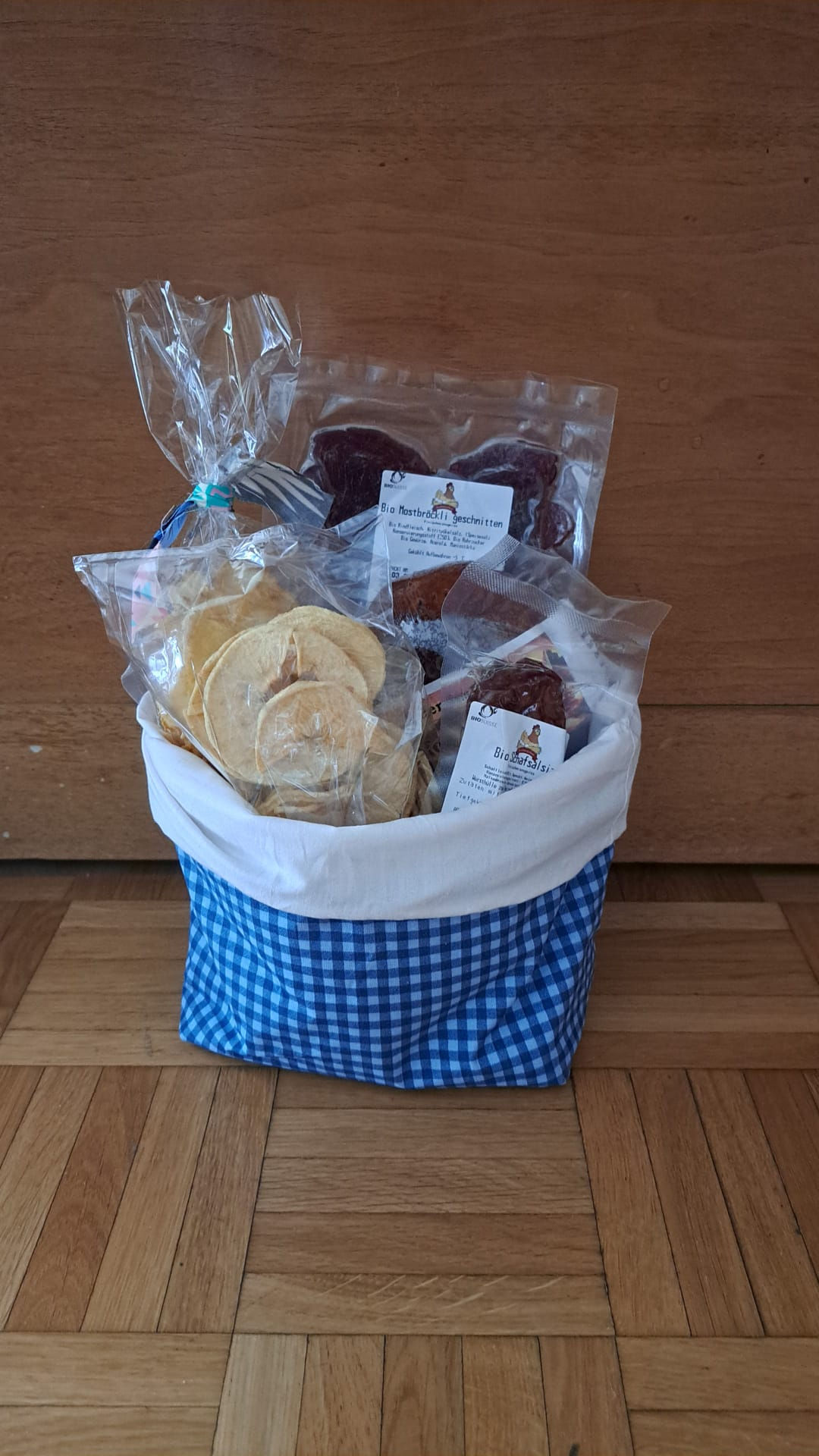 Gefüllter Kartoffelsack