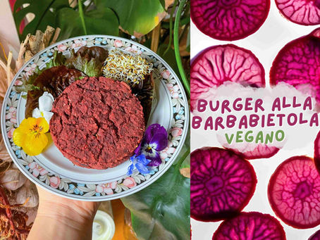 burger vegano di barbabietola