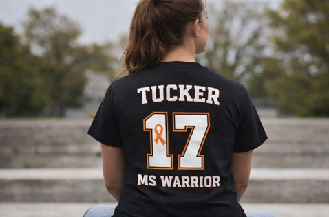 Thumbnail: BUILT DIFFERENT T-shirt w/Varsity Lettering (Personalized)