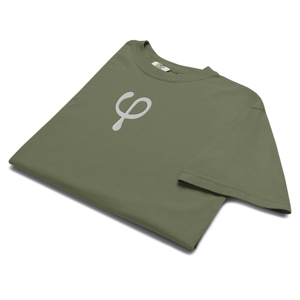 Thumbnail: Phi φ / Embroidered Heavyweight Tee