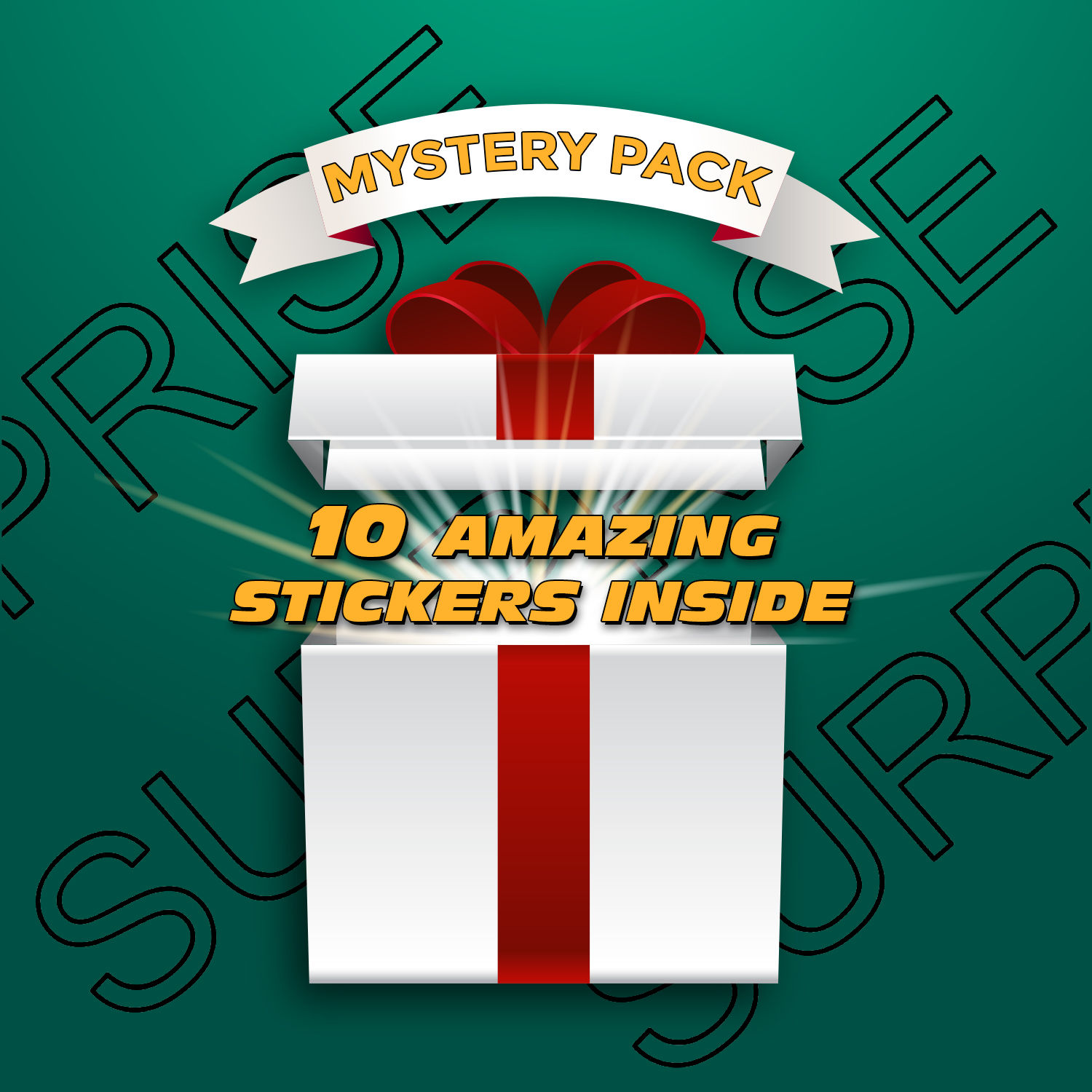MYSTERY PACK 10 STICKERS PACK