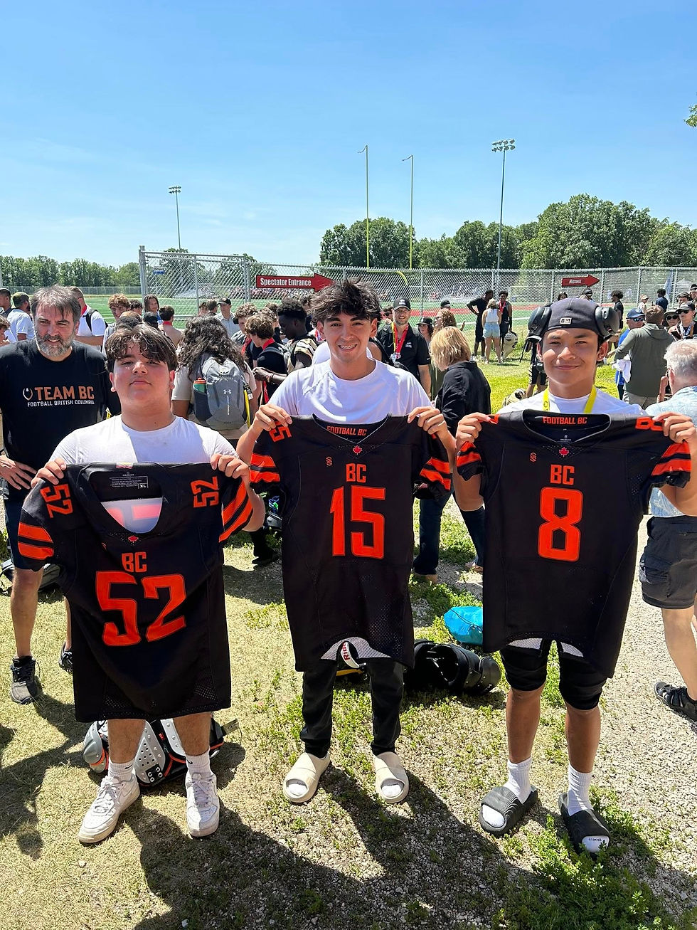 Team BC U16 players from Mount Doug Rams