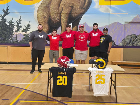 MOUNT DOUG RAMS PLAYERS JOIN THE WESTSHORE REBELS FOOTBALL TEAM