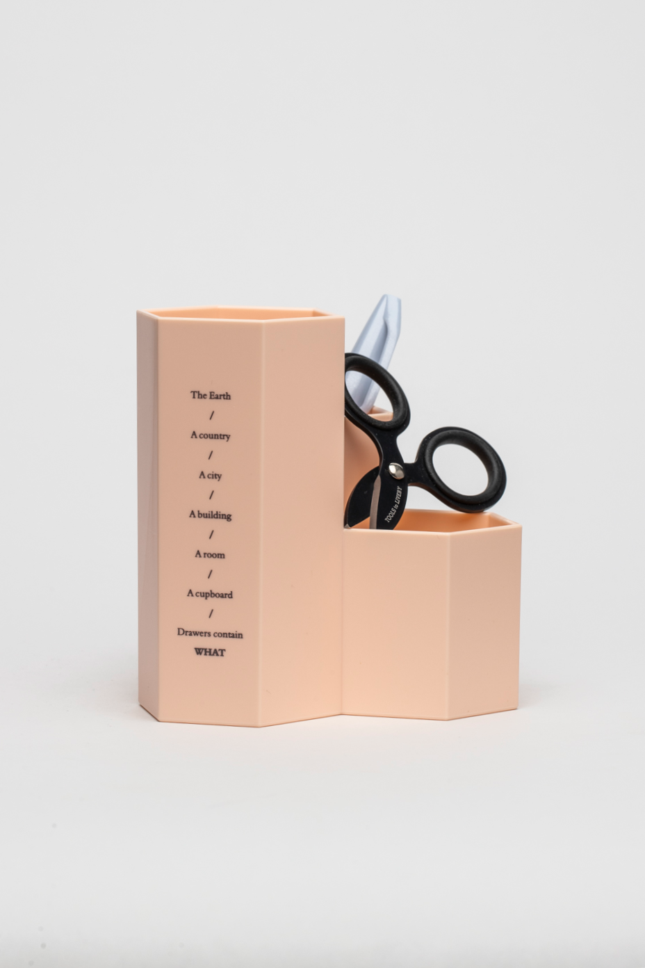 Miniaturbild: Stiftehalter „Hexagon“ (apricot)