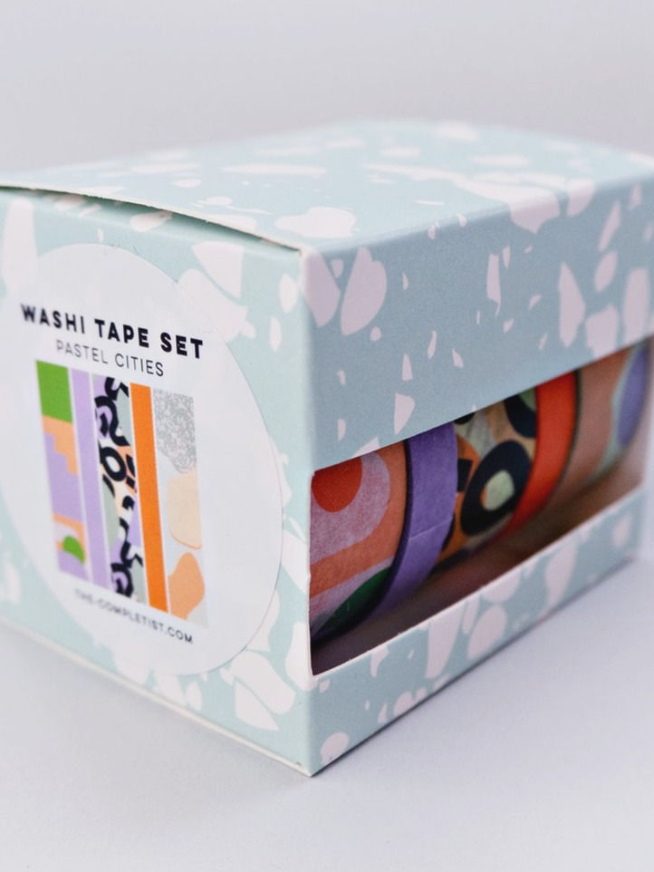 Miniaturbild: Washi Tape Set „Pastel Cities“ (5er Set)