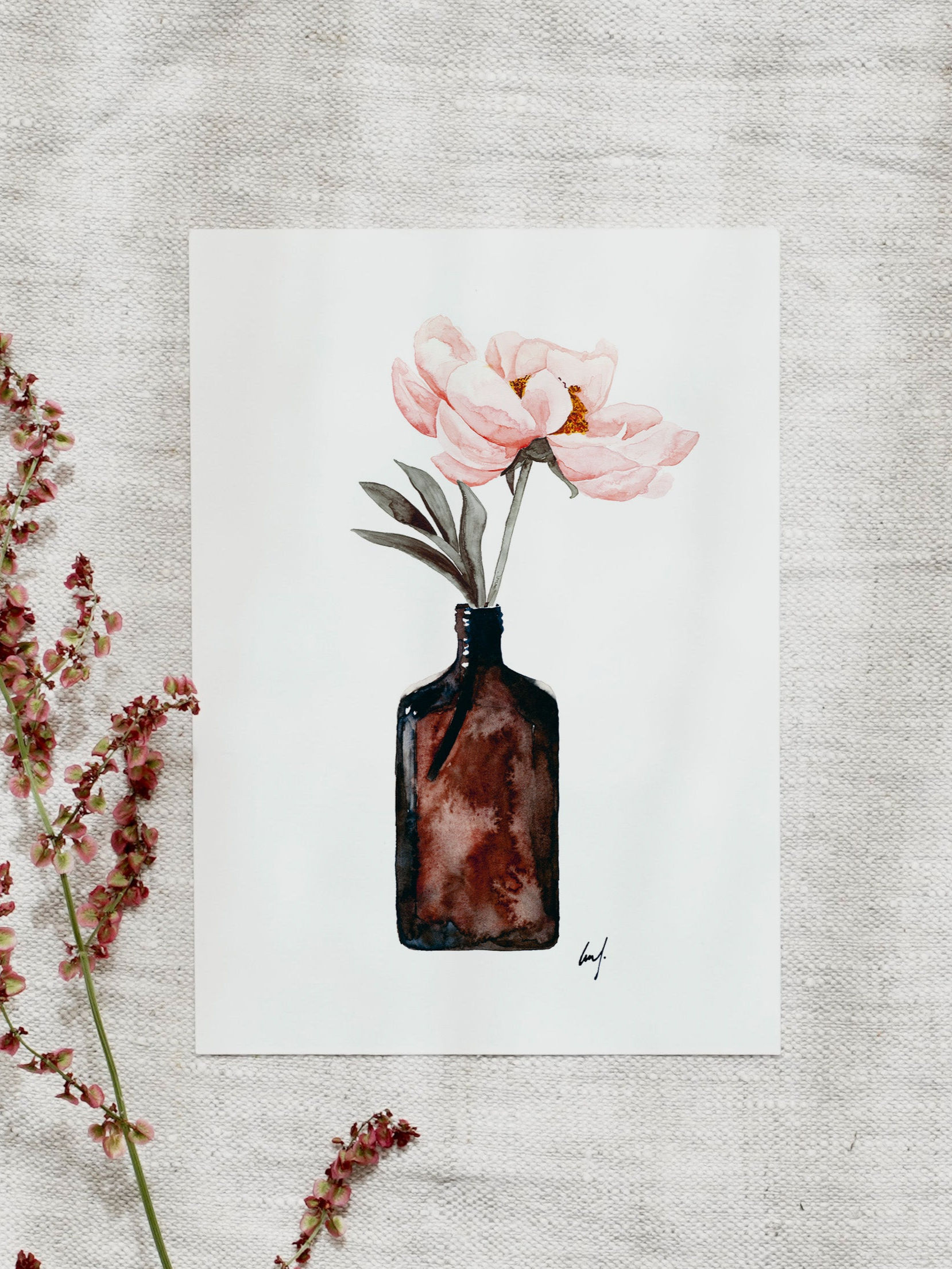 Postkarte "Coral Blossom"