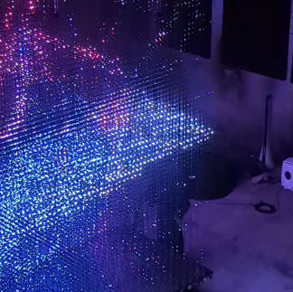 Exploring Pointcloud Sculptures and Generative Visuals on a Volumetric LED Display