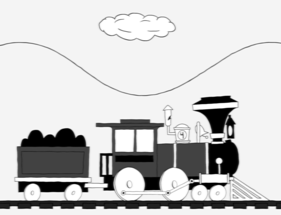 Поезд гиф для презентации