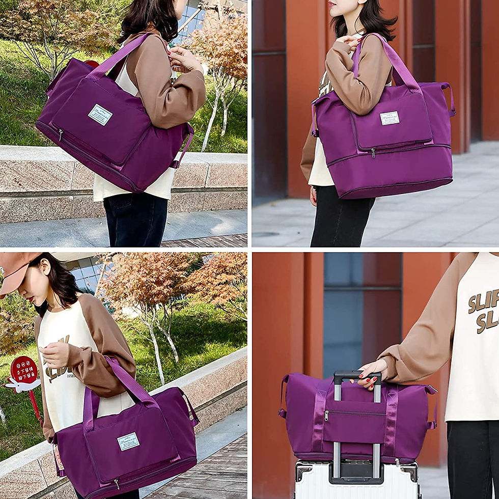 Thumbnail: Large Capacity Folding Travel Bags Waterproof Luggage Tote Handbag Travel Duffle