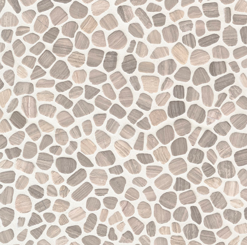 WHITE OAK PEBBLES TUMBLED PATTERN 10MM