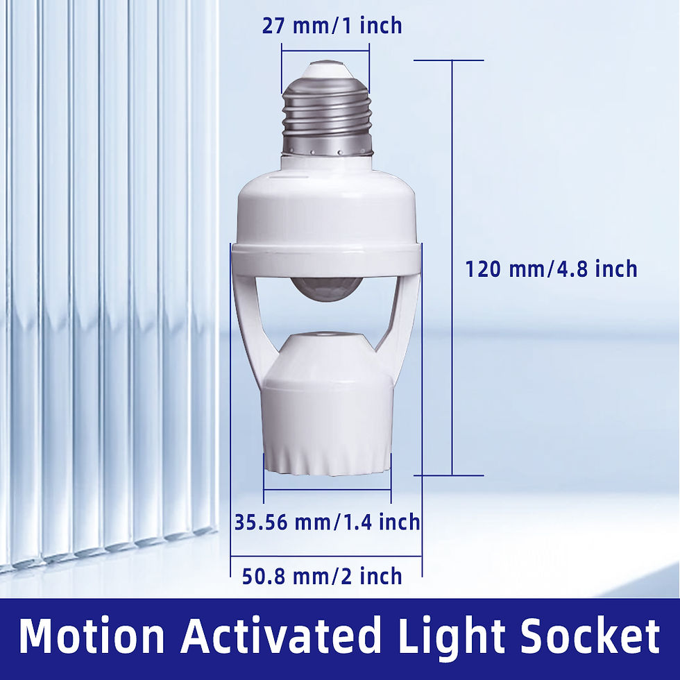 縮圖：Motion Sensor Light Socket Smart Outlet Compatible with E26/E27 Motion Activated