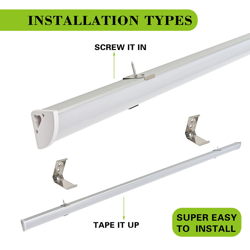 Thumbnail: LED Cabinet Light,4FT 40W Daylight White 6000K V-Shaped Led Light Bar for closet