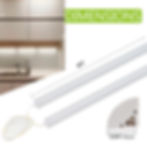 Thumbnail: LED Cabinet Light,4FT 40W Daylight White 6000K V-Shaped Led Light Bar for closet