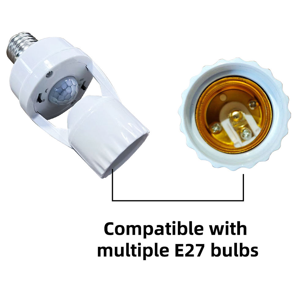 縮圖：Motion Sensor Light Socket Smart Outlet Compatible with E26/E27 Motion Activated