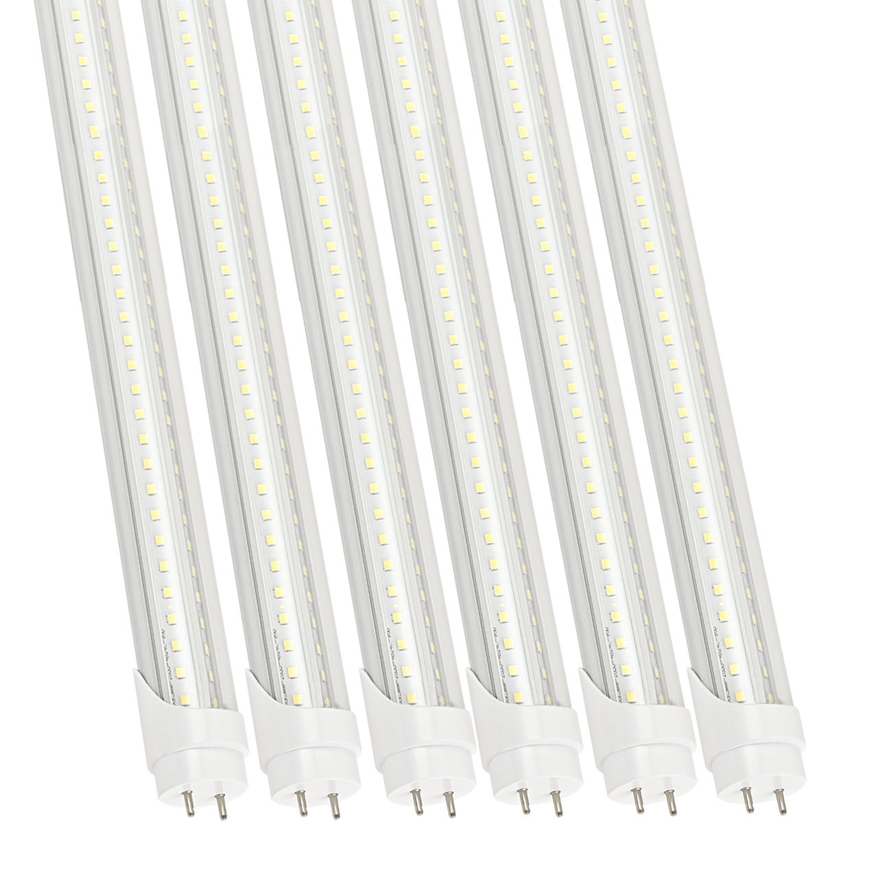 T8 G13 Split Type V-Shape Tube with ETL listed clear cover 6500K G13 Bi-pin Base