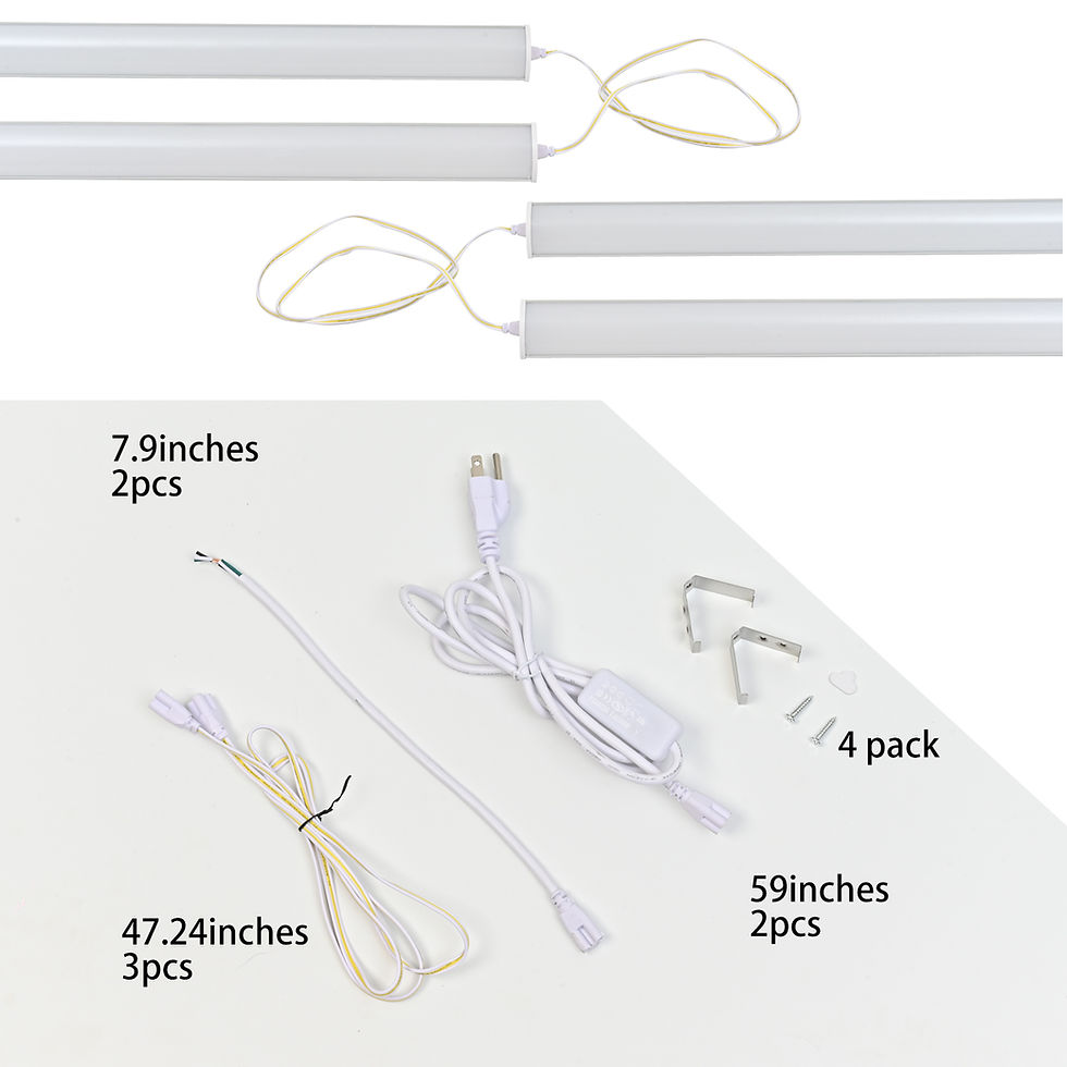 Thumbnail: LED Cabinet Light,4FT 40W Daylight White 6000K V-Shaped Led Light Bar for closet