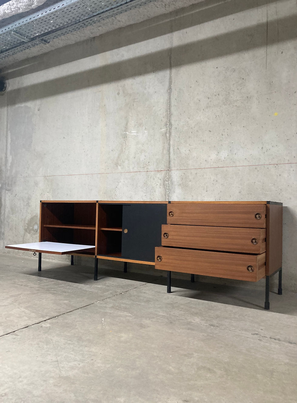 Miniature : Grande enfilade Minvielle ARP Guariche Motte Mortier vintage années 60