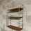 Miniature : Système étagères murales modulables formica et laiton string vintage années 60