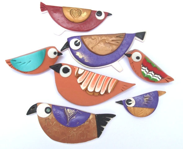 Tweet Little Brooches