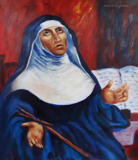 Marie de l'Incarnation, portrait de Bernard Courteau