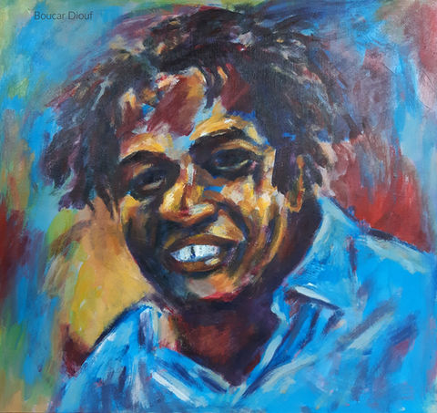 Boucar Diouf, Portrait de Bernard Courteau