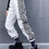 Thumbnail: White High Waist Checkerboard Pants