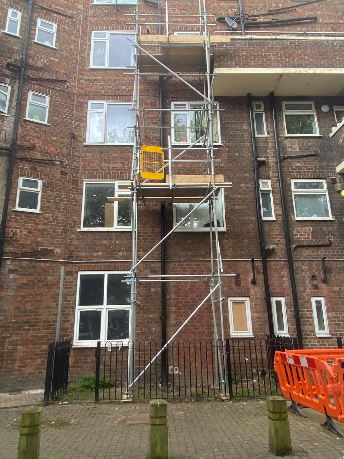 Chimney scaffolding in Beverley — Baxter Scaffolding
