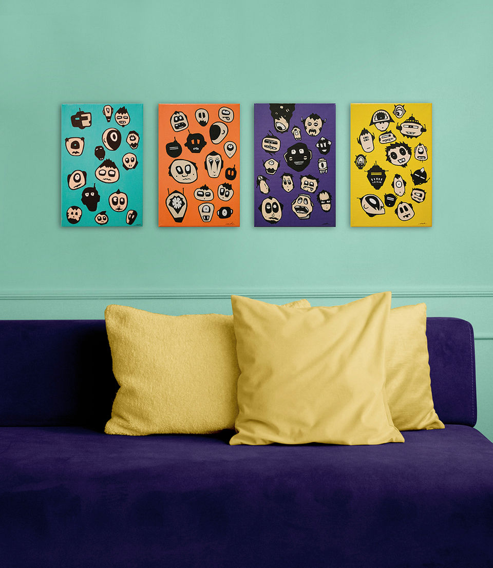 Paintings on canvas by Dani Sánchez aka Seda.
© All rights reserved.