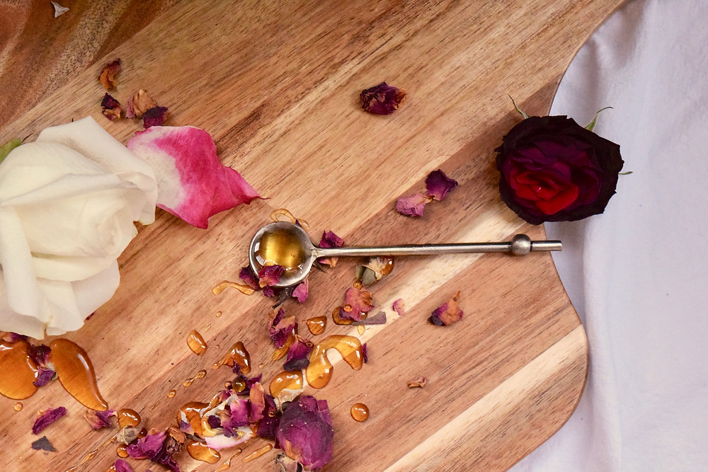 rose infused honey