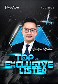 August 2024 TOP Exclusive Lister Award of Hakim Halim