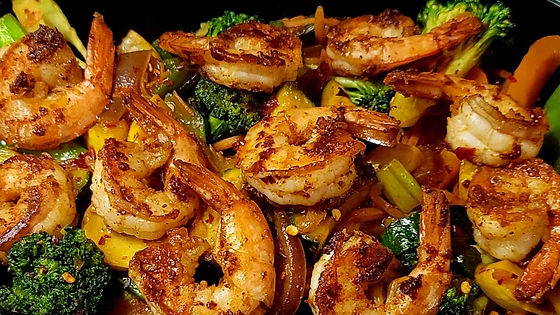 Blackened Shrimp Stir-Fry