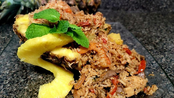 ★ Tomato/Basil Shrimp Fried Rice