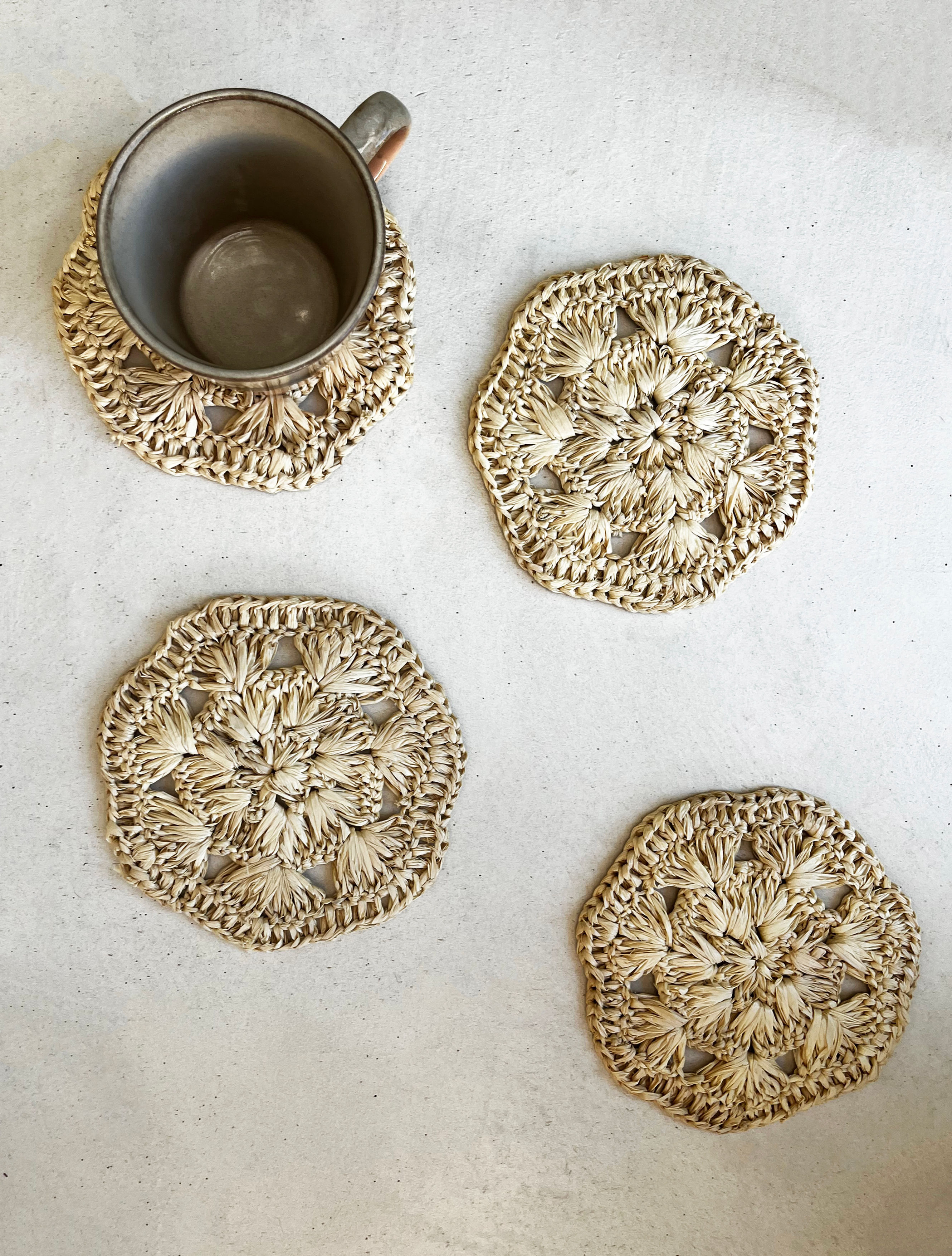 Hasina - Lot de 6 sous-verres