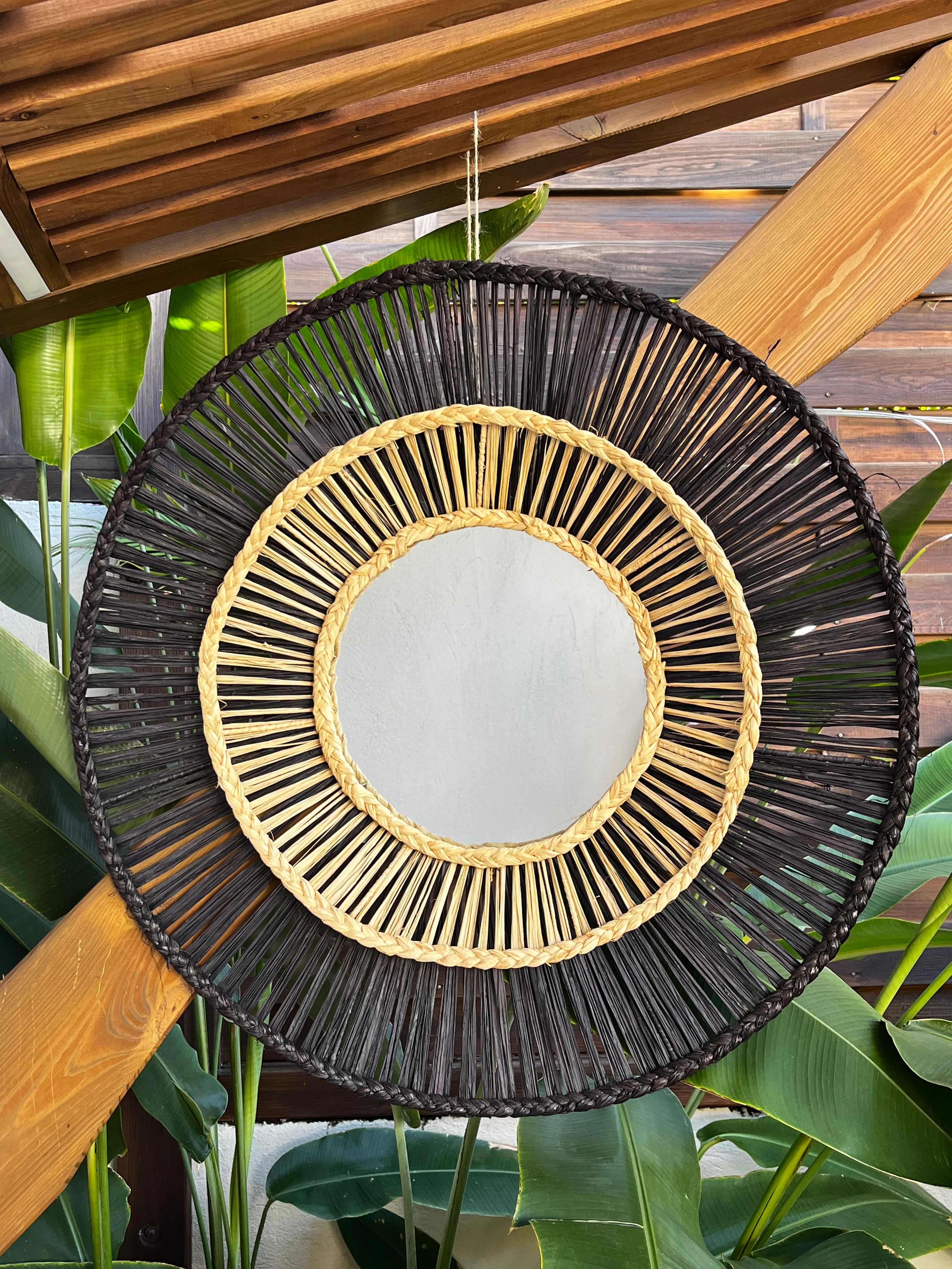 Miroir Tiana noir