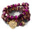 Thumbnail: WG Bracelet Stackable Bead Bracelets Ladies Mens Stretch Multilayer Bracelet Set