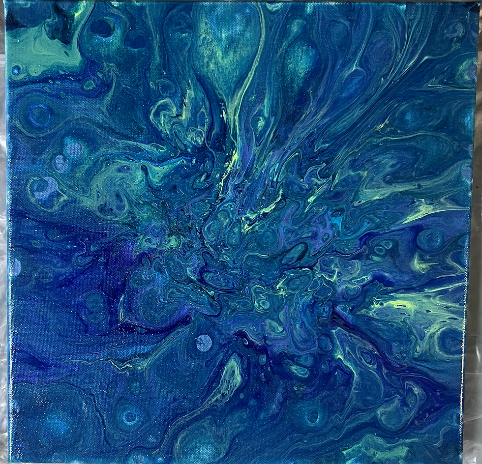 Van Gogh Sunflowers Channelled Art by Andrea at Paint in the Flow