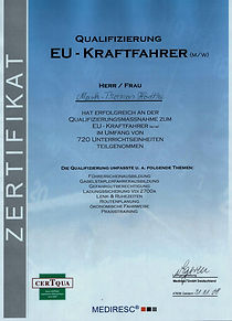Berufskraftfahrer Diplom