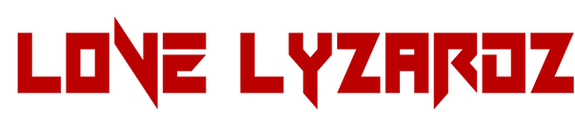 Love Lyzardz logo in bold, angular red lettering with a sharp, stylized design.