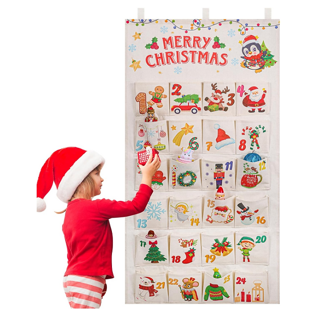 Calendrier de l'Avent personnalisé pour marquer les jours jusqu’à Noël