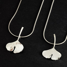 Large, heavy pendant in sterling silver, hand cut and textured to make every piece unique
Perfectly complements my Gingko earrings but these pendants are larger and made from heavier gauge silver sheet