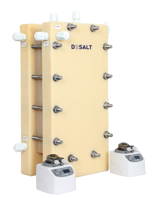 Sodium Chloride Concentration and Desalination Using a Pilot-Scale DESALT® Electrodialysis System: Performance and Energy Efficiency
