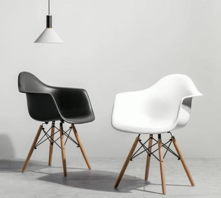 Miniatura: Comedor № 183  Butaca Eames + Mesa Tulip 80/100cm