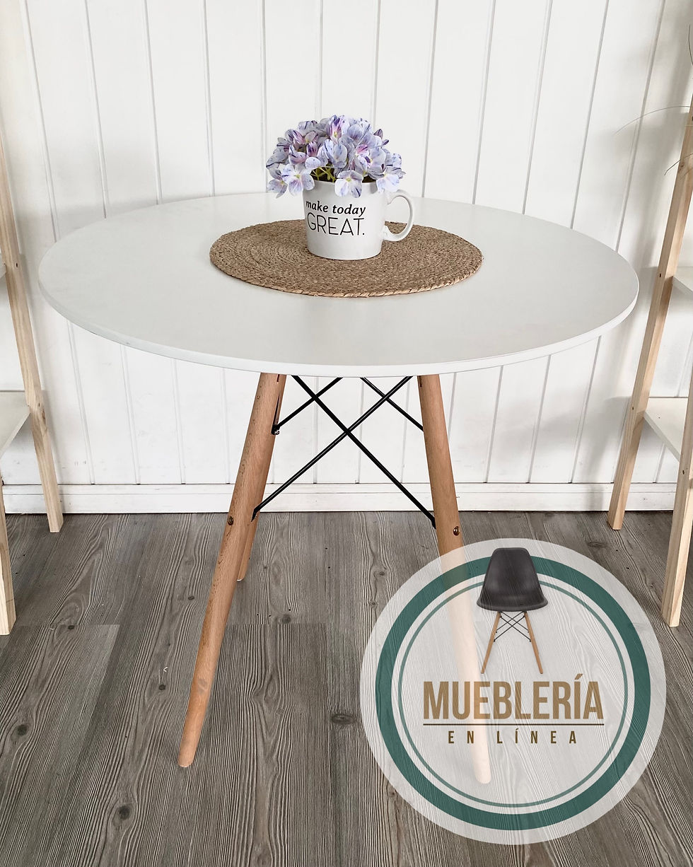 Miniatura: Mesa redonda madera Eames 80cm/100cm/120cm