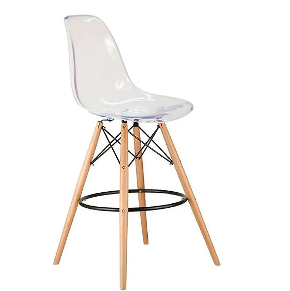 Miniatura: Taburete Eames Transparente