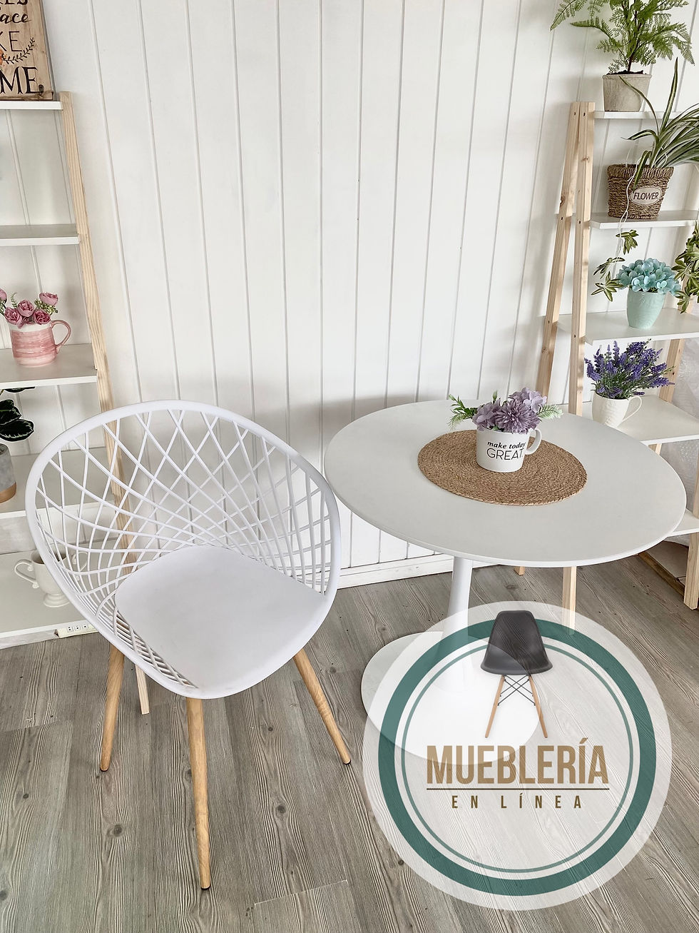 Miniatura: Comedor № 153 Silla Mesh + Mesa Tulip 80/100cm
