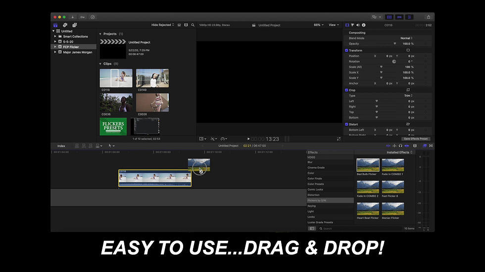 Thumbnail: FLICKERS Presets Pack (Final Cut Pro)