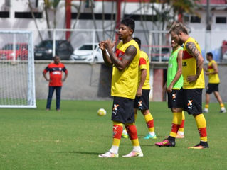 Vitória conclui preparação para jogo contra o Santa Cruz.