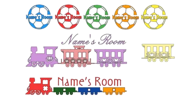 Thumbnail: DIY Personalised wooden hanging signs HEART