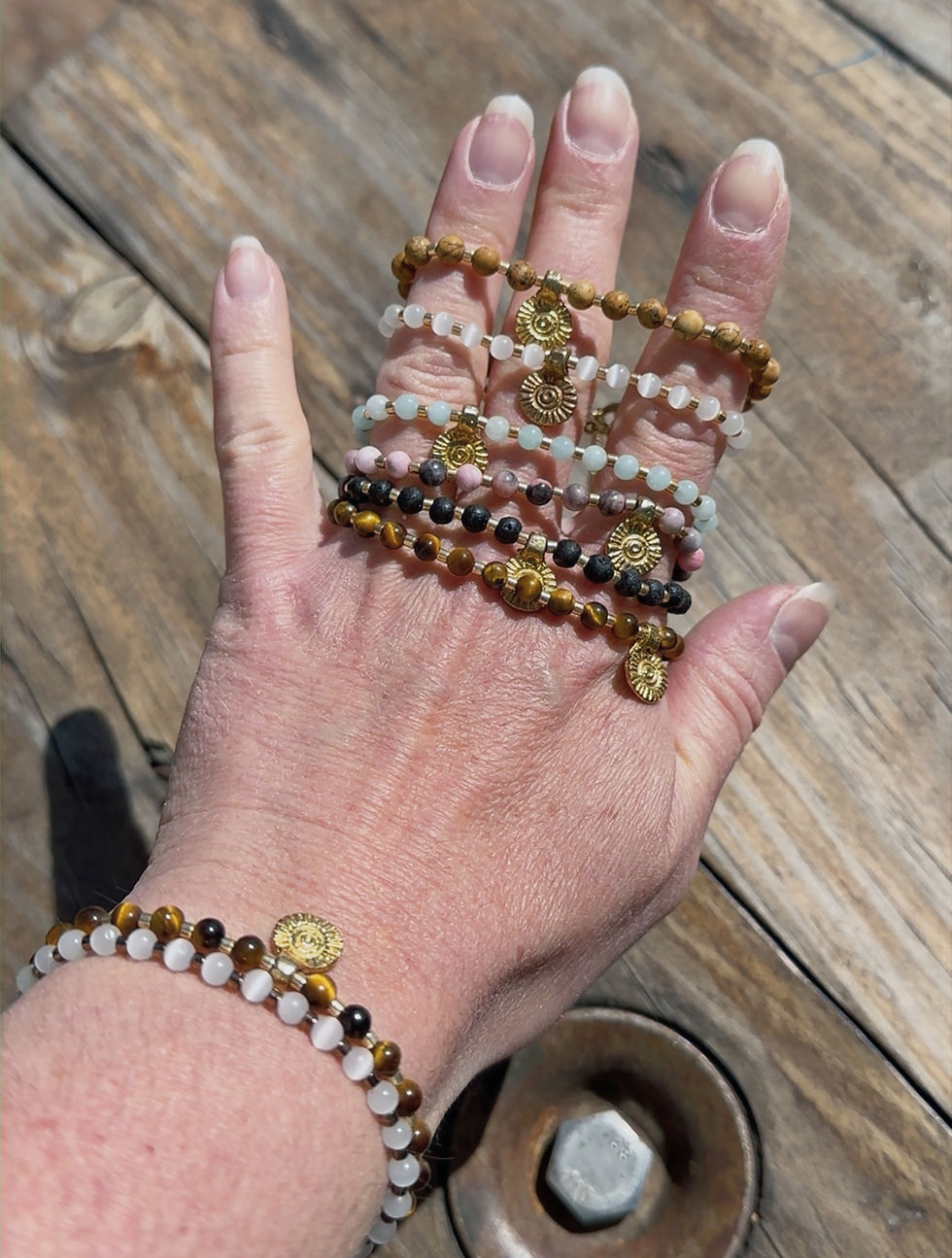 Bracelet "Pierres naturelles"